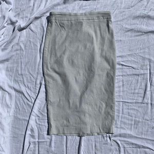 Black and white check pencil skirt